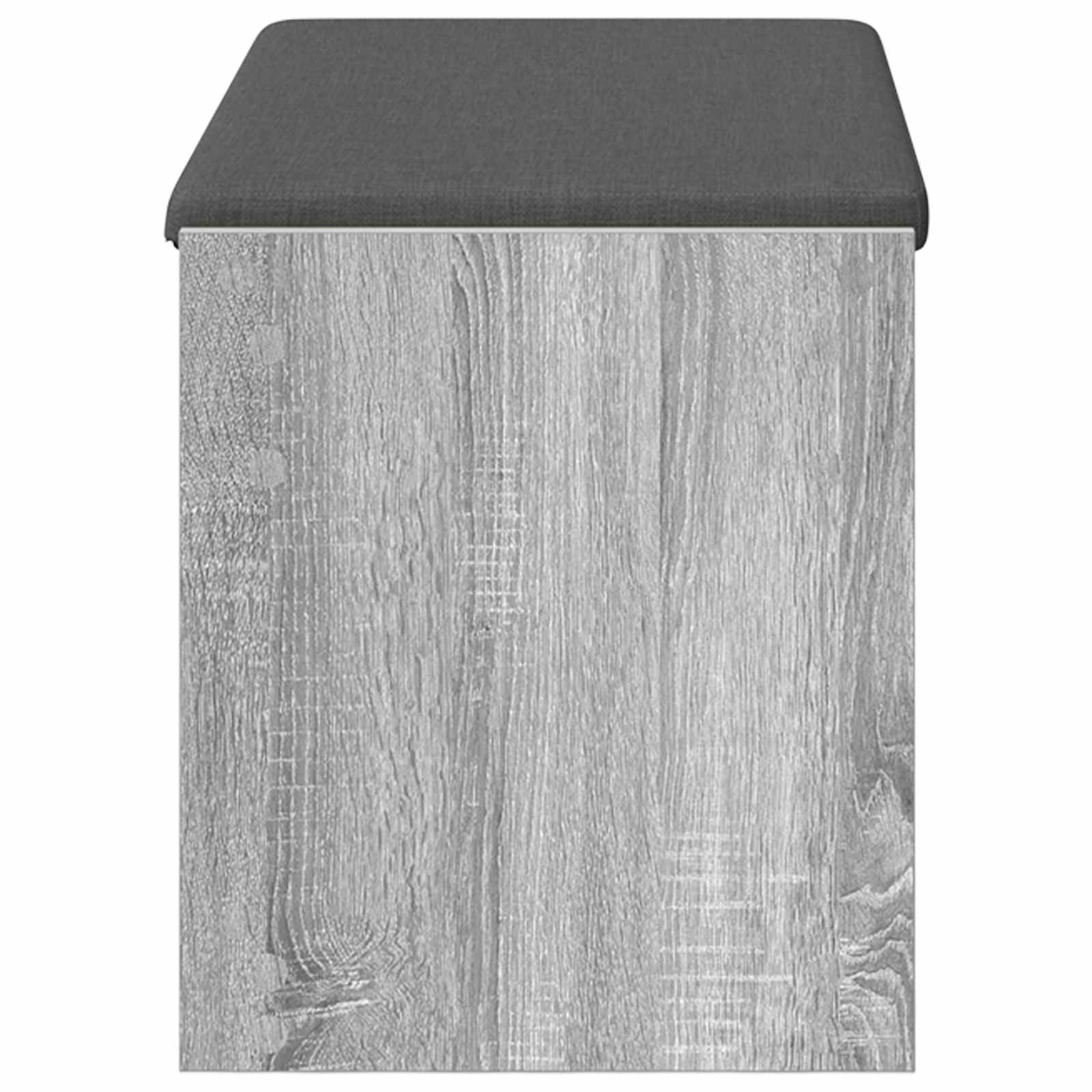 Flurbank mit Kissen mit Regal Graues Sonoma 83 x 38 x 45 cm