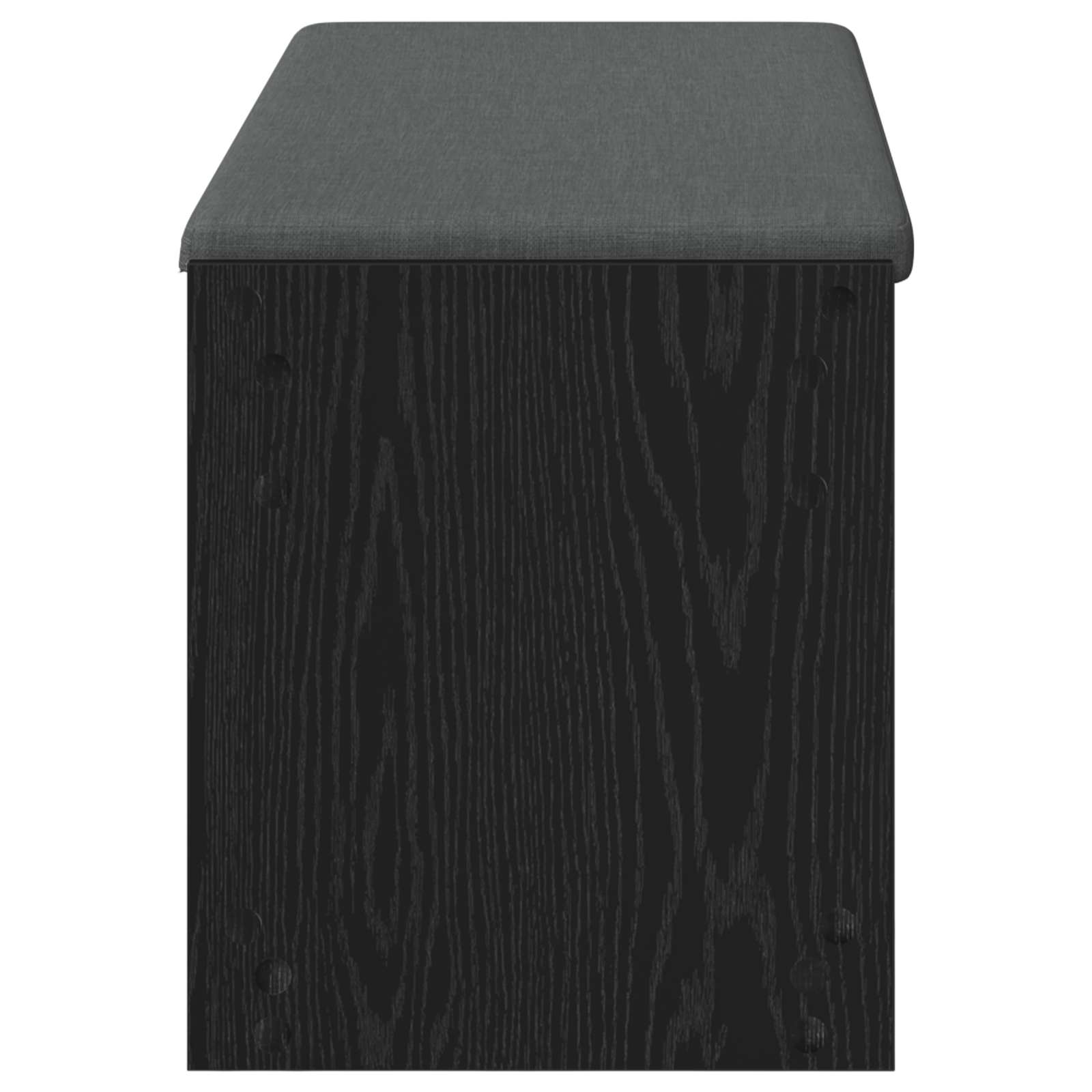 Flurbank mit Kissen mit Regal Schwarze Eiche 103 x 38 x 45 cm