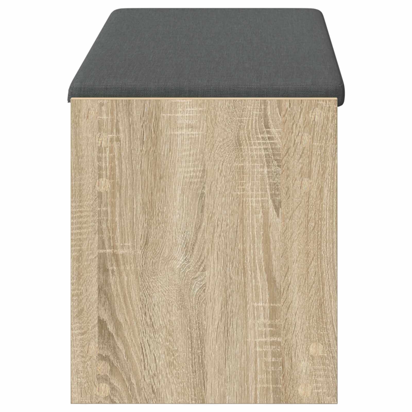 Flurbank mit Kissen mit Regal Sonoma-Eiche 103 x 38 x 45 cm