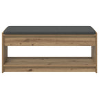 Flurbank mit Kissen mit Regal Artisan-Eiche 103 x 38 x 45 cm