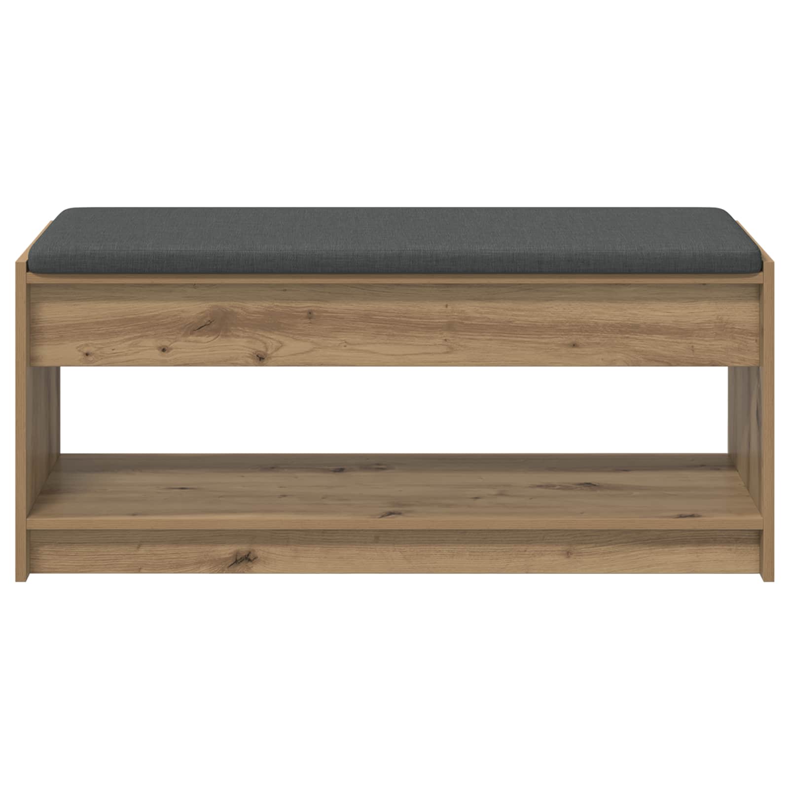 Flurbank mit Kissen mit Regal Artisan-Eiche 103 x 38 x 45 cm