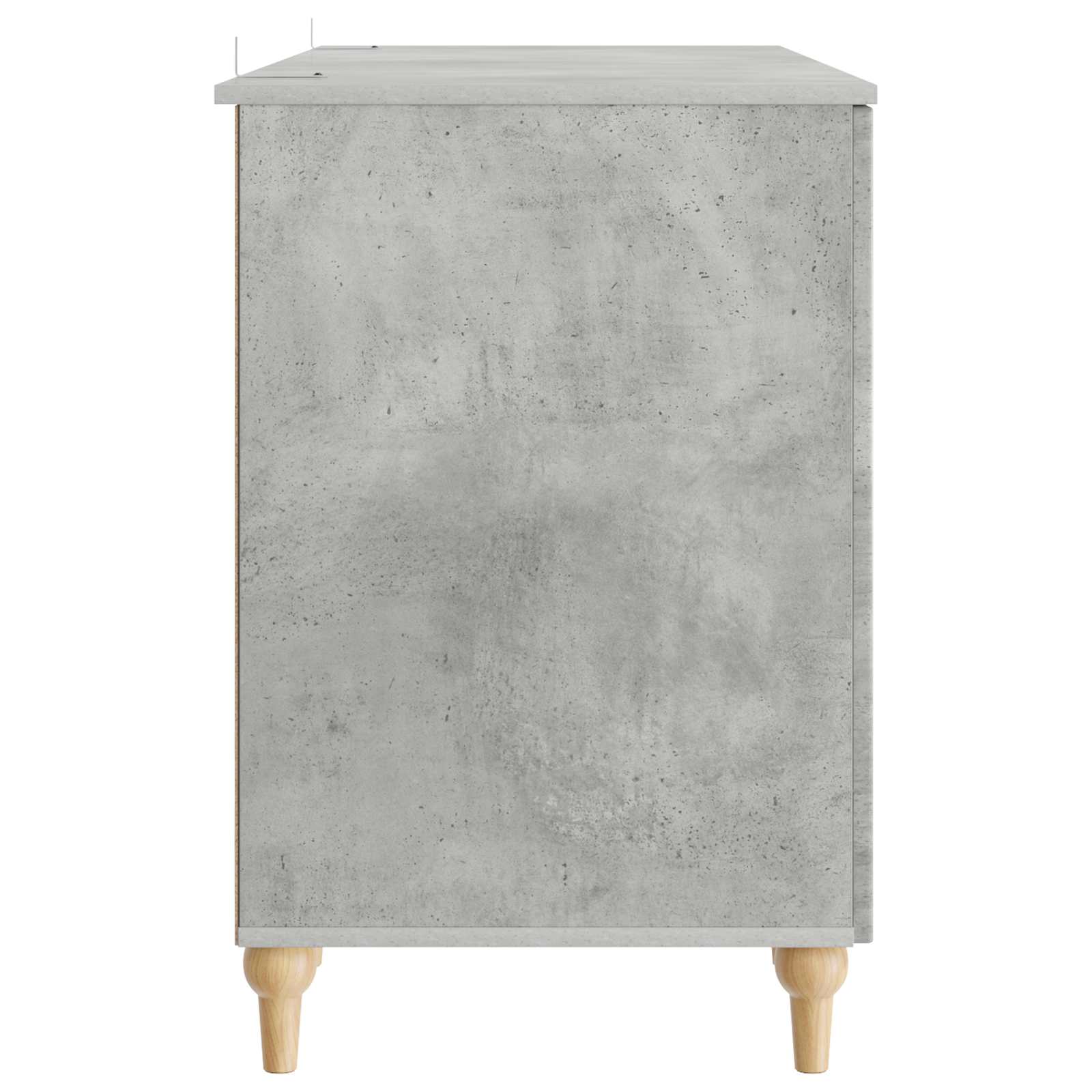 Schreibtisch mit Tür Betongrau 142,5 x 50 x 75 cm Holzwerkstoff