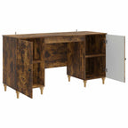 Schreibtisch Geräucherte Eiche 142,5 x 50 x 75 cm Holzwerkstoff