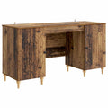 Schreibtisch mit Regal Altholz 142,5 x 50 x 75 cm Holzwerkstoff