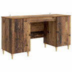 Schreibtisch mit Regal Altholz 142,5 x 50 x 75 cm Holzwerkstoff