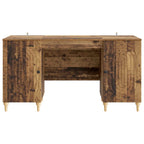 Schreibtisch mit Regal Altholz 142,5 x 50 x 75 cm Holzwerkstoff