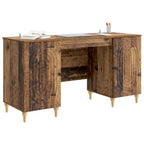 Schreibtisch mit Regal Altholz 142,5 x 50 x 75 cm Holzwerkstoff