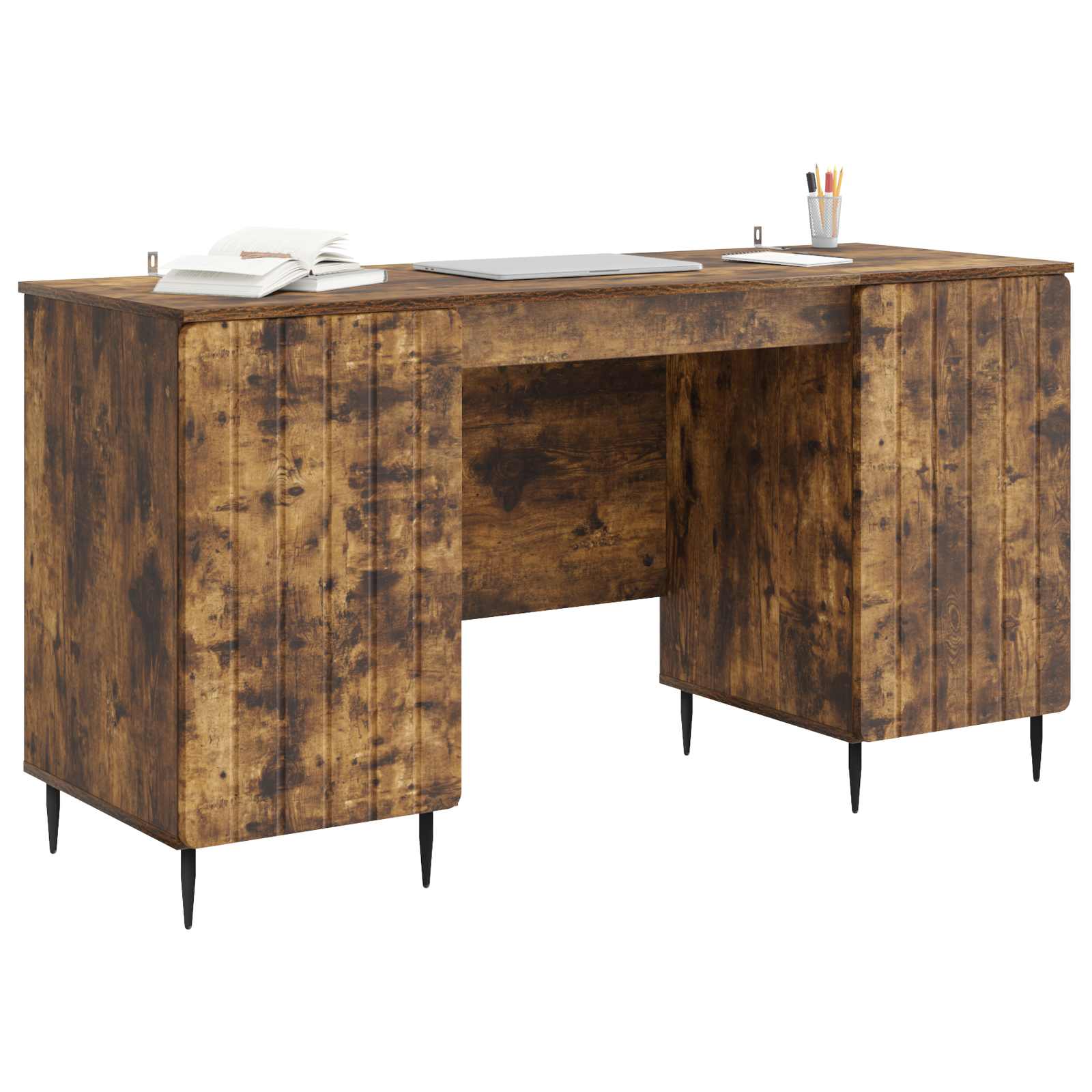 Schreibtisch Geräucherte Eiche 142,5 x 50 x 75 cm Holzwerkstoff