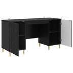 Schreibtisch Schwarz Holzwerkstoff 142,5 x 50 x 75 cm