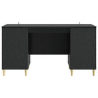 Schreibtisch Schwarz Holzwerkstoff 142,5 x 50 x 75 cm