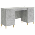 Schreibtisch Betongrau Holzwerkstoff 142,5 x 50 x 75 cm