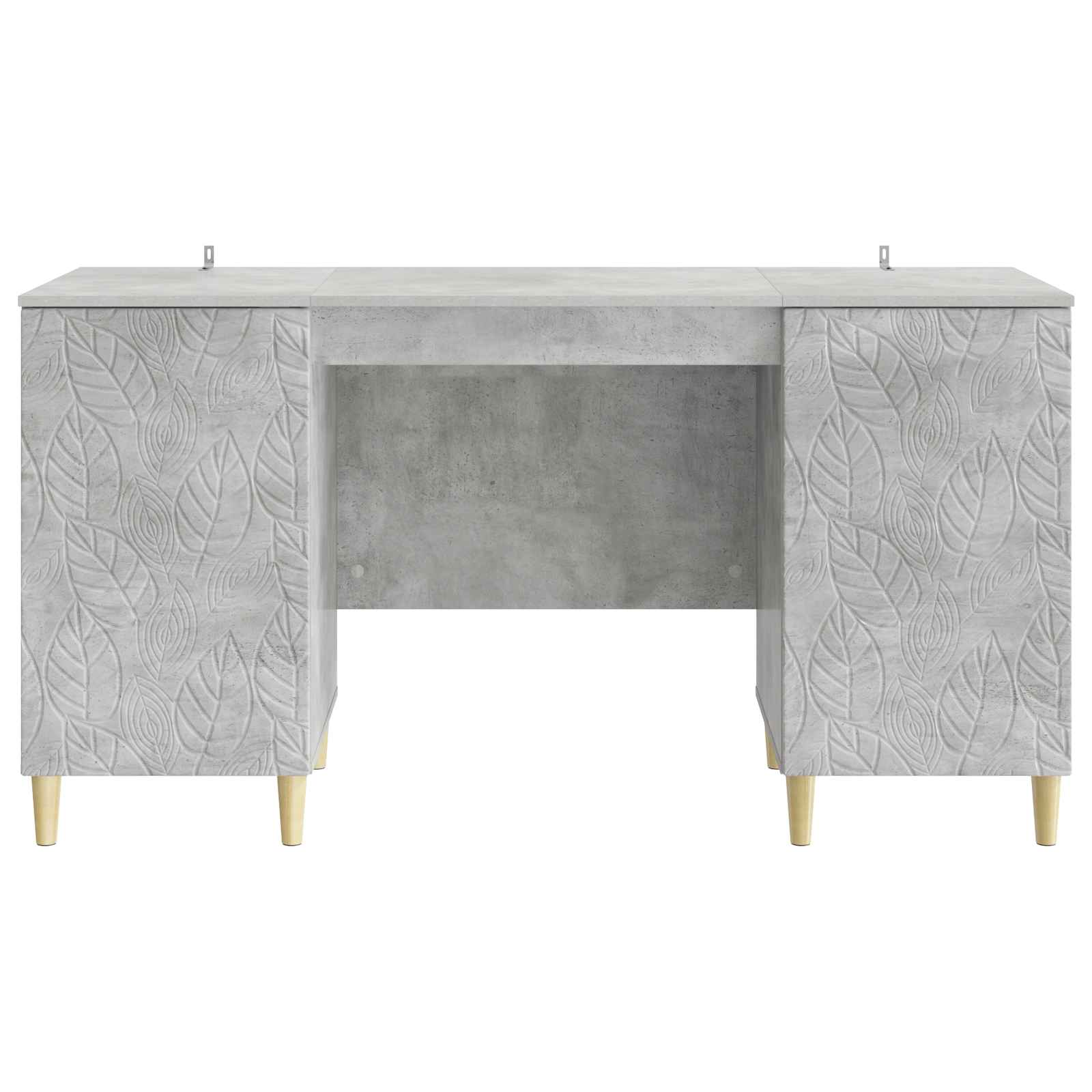 Schreibtisch Betongrau Holzwerkstoff 142,5 x 50 x 75 cm