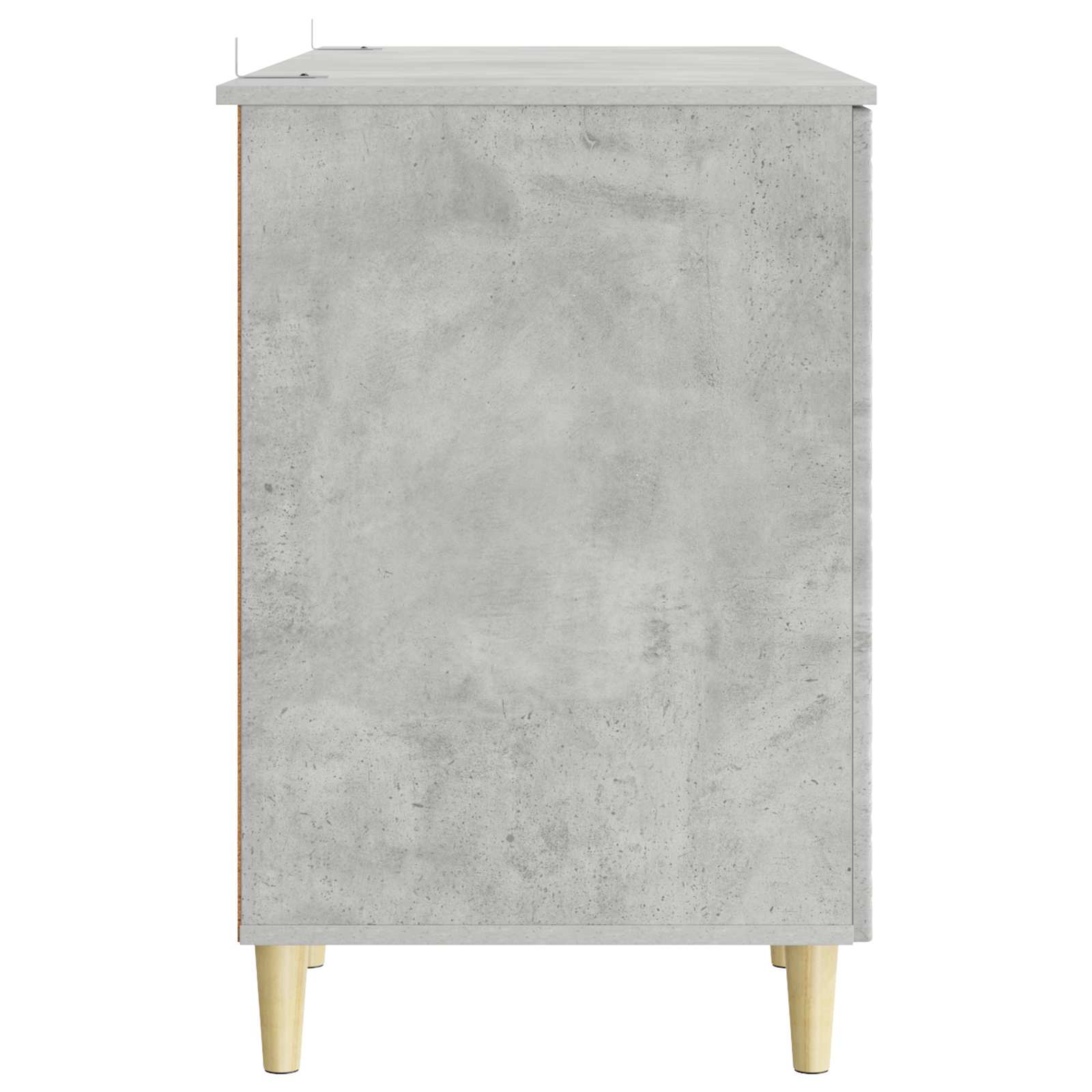 Schreibtisch Betongrau Holzwerkstoff 142,5 x 50 x 75 cm