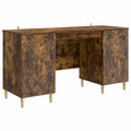 Schreibtisch Geräucherte Eiche Holzwerkstoff 142,5 x 50 x 75 cm