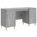 Schreibtisch Grau Sonoma Holzwerkstoff 142,5 x 50 x 75 cm