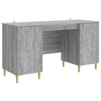 Schreibtisch Grau Sonoma Holzwerkstoff 142,5 x 50 x 75 cm