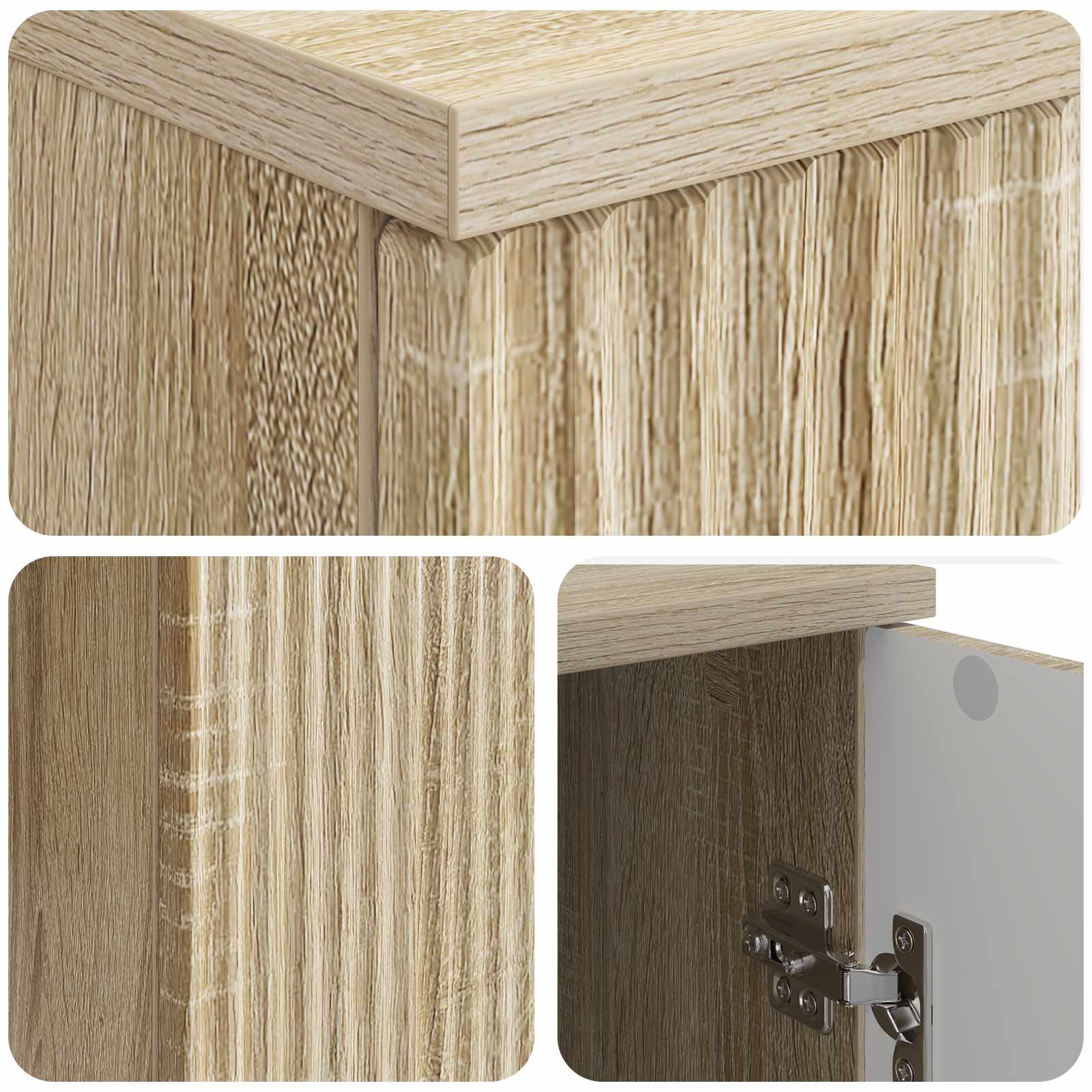Schreibtisch Sonoma-Eiche 142,5 x 50 x 75 cm Holzwerkstoff