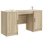 Schreibtisch Sonoma-Eiche 142,5 x 50 x 75 cm Holzwerkstoff