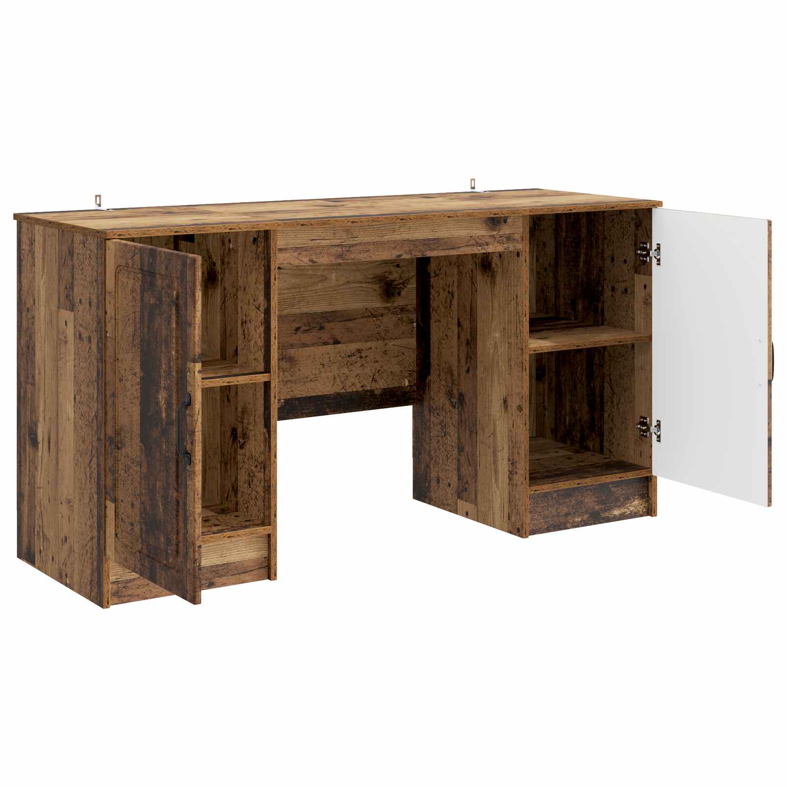 Schreibtisch mit Regal Altholz 142,5 x 50 x 75 cm Holzwerkstoff