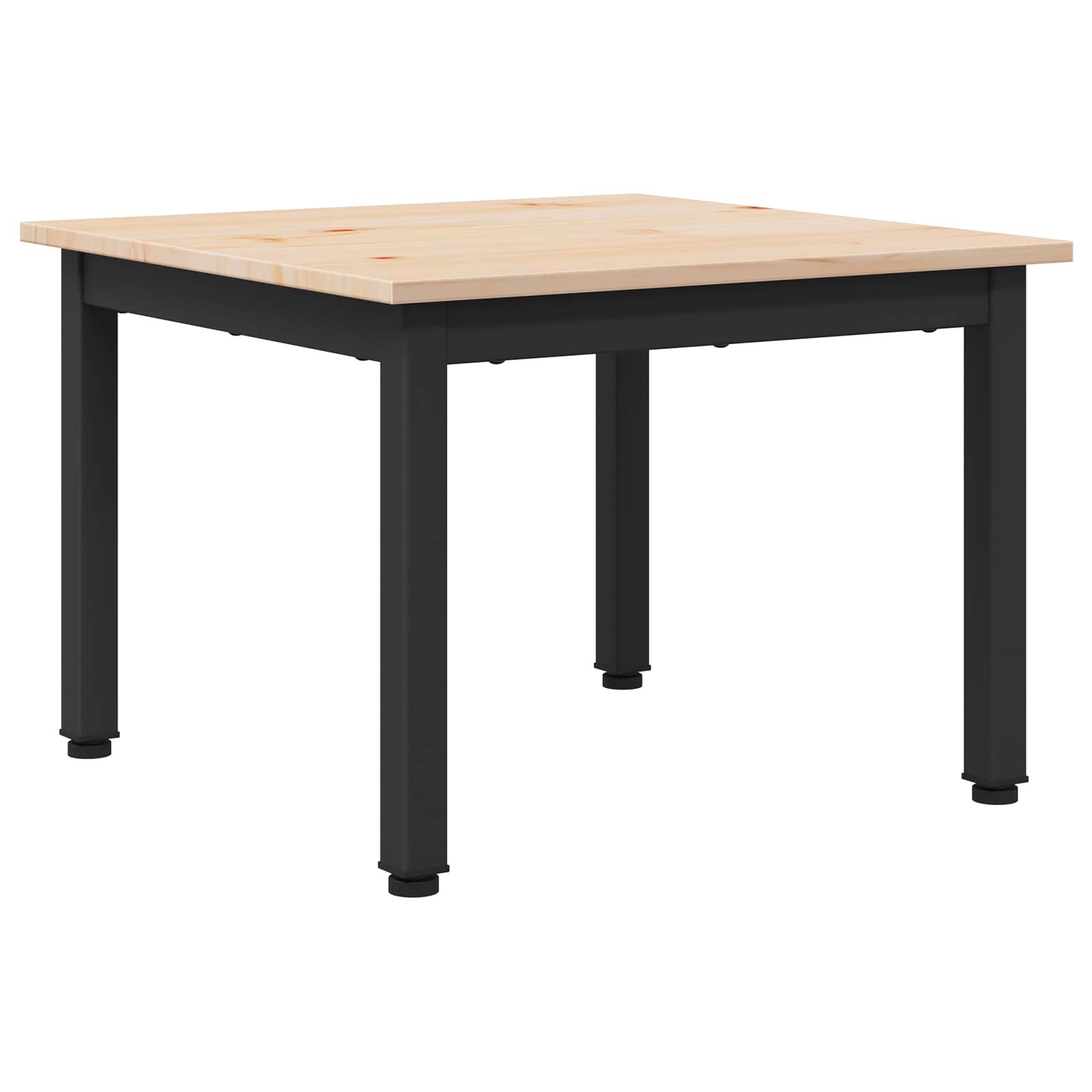 Couchtisch Natur 50 x 50 x 36 cm Massives Kiefernholz