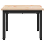 Couchtisch Natur 50 x 50 x 36 cm Massives Kiefernholz