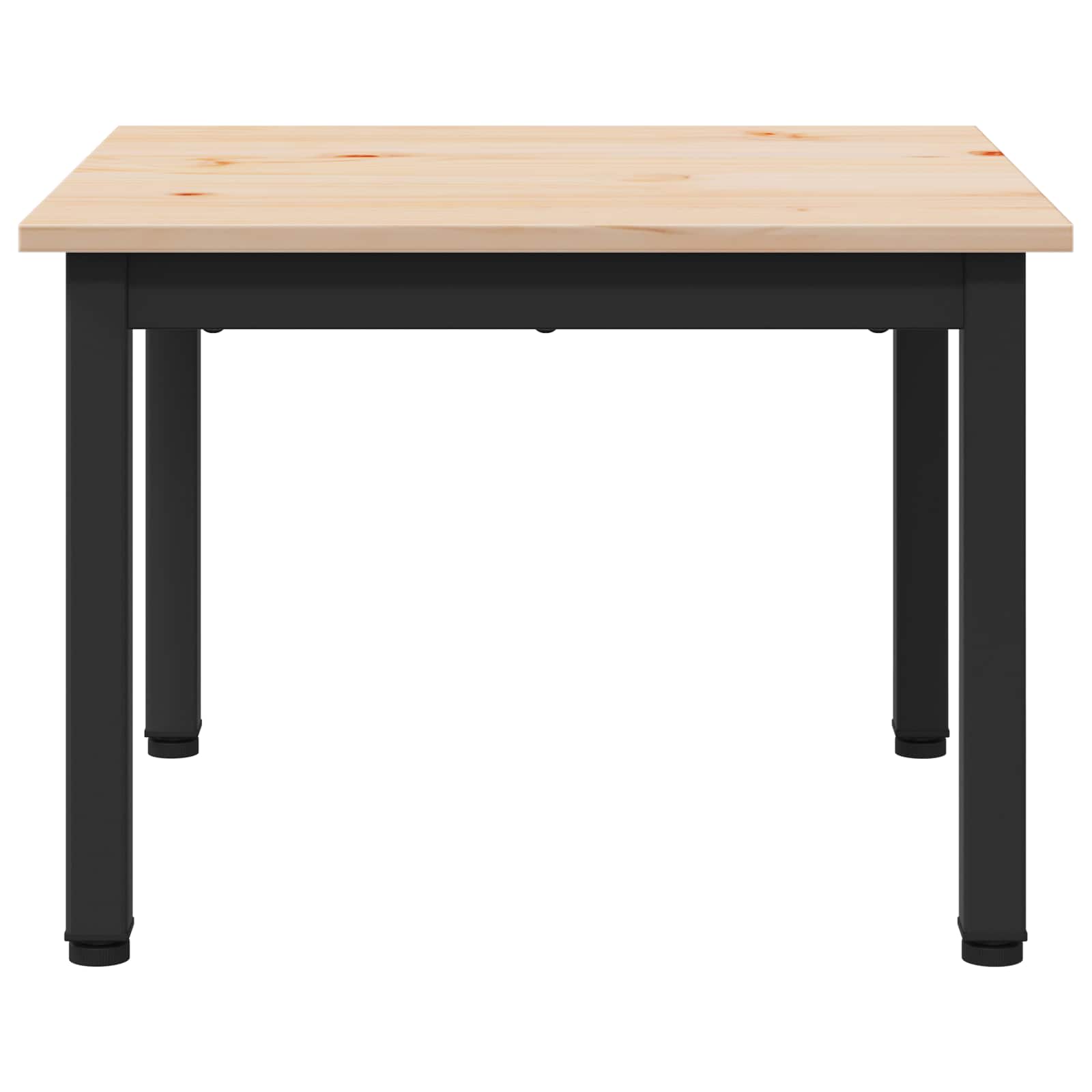 Couchtisch Natur 50 x 50 x 36 cm Massives Kiefernholz