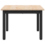 Couchtisch Natur 50 x 50 x 36 cm Massives Kiefernholz