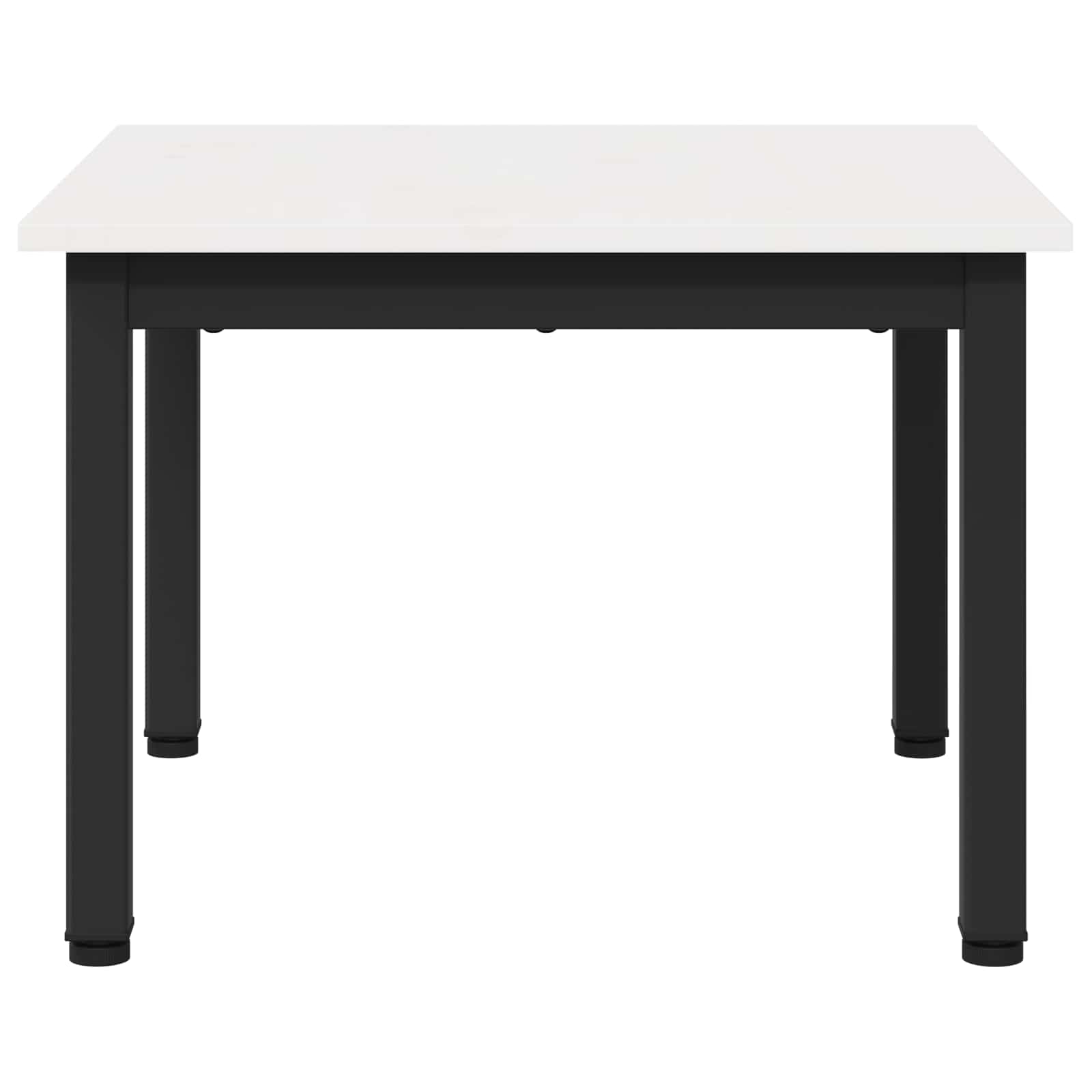 Couchtisch Weiß 50 x 50 x 36 cm Massives Kiefernholz