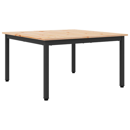 Couchtisch Natur 80 x 80 x 45 cm Massives Kiefernholz