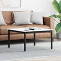 Couchtisch Weiß 80 x 80 x 45 cm Massives Kiefernholz