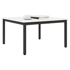 Couchtisch Weiß 80 x 80 x 45 cm Massives Kiefernholz