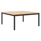 Couchtisch Natur 100 x 100 x 45 cm Massives Kiefernholz