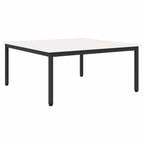 Couchtisch Weiß 100 x 100 x 45 cm Massives Kiefernholz