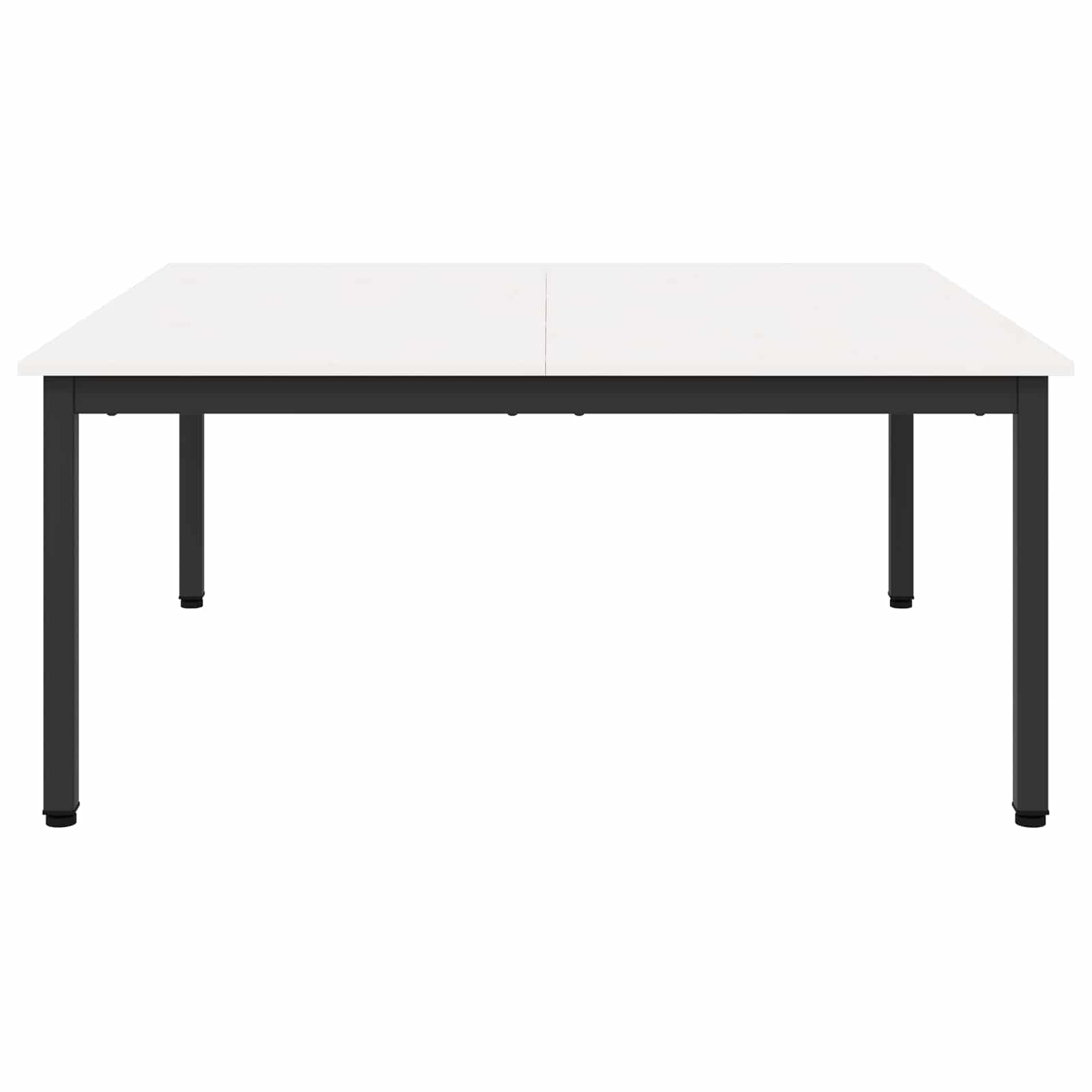 Couchtisch Weiß 100 x 100 x 45 cm Massives Kiefernholz