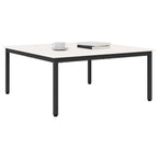 Couchtisch Weiß 100 x 100 x 45 cm Massives Kiefernholz