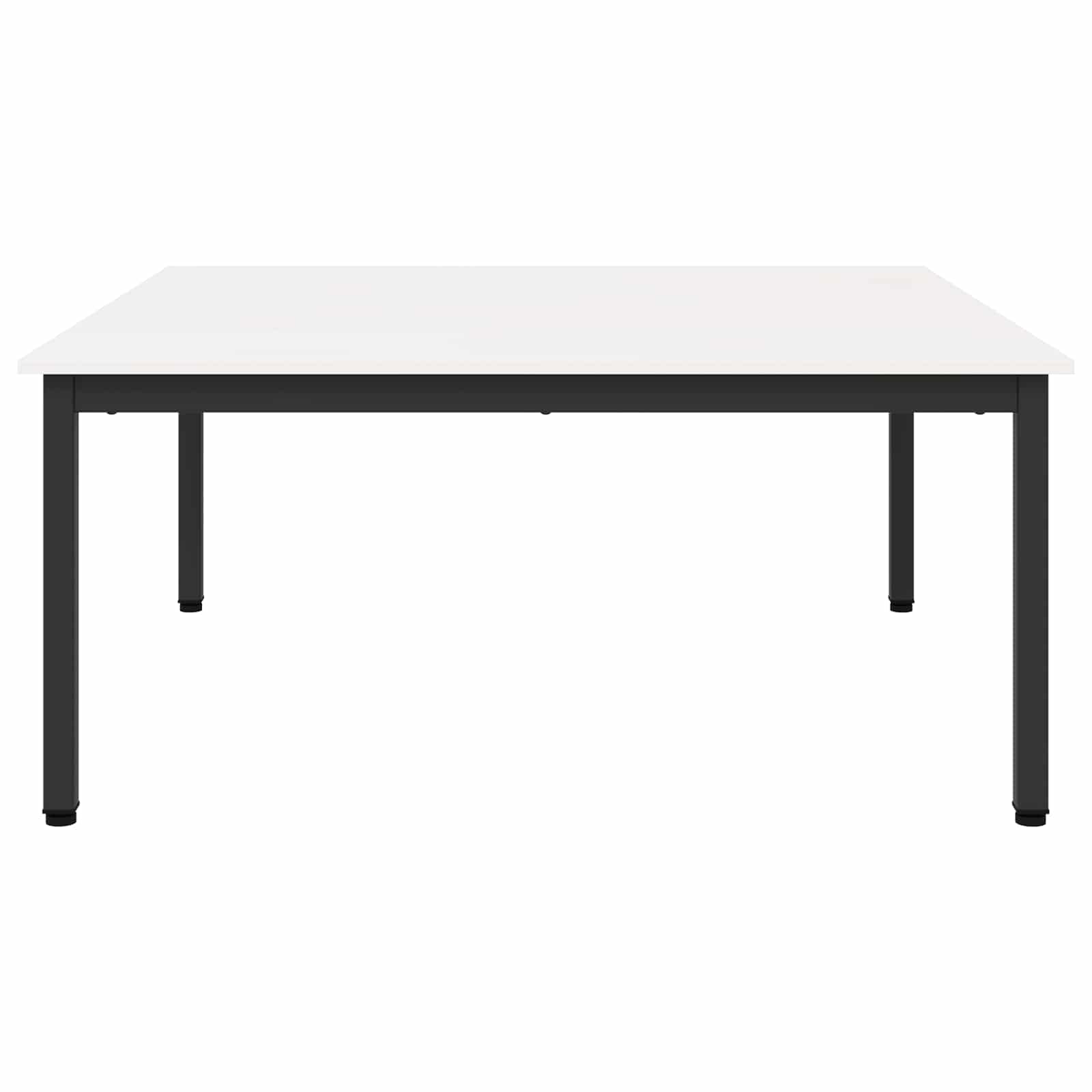 Couchtisch Weiß 100 x 100 x 45 cm Massives Kiefernholz