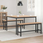Esstisch Natur 110 x 110 x 75 cm Massives Kiefernholz