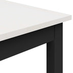 Esstisch Weiß 180 x 90 x 75 cm Massives Kiefernholz