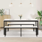 Esstisch Weiß 180 x 90 x 75 cm Massives Kiefernholz