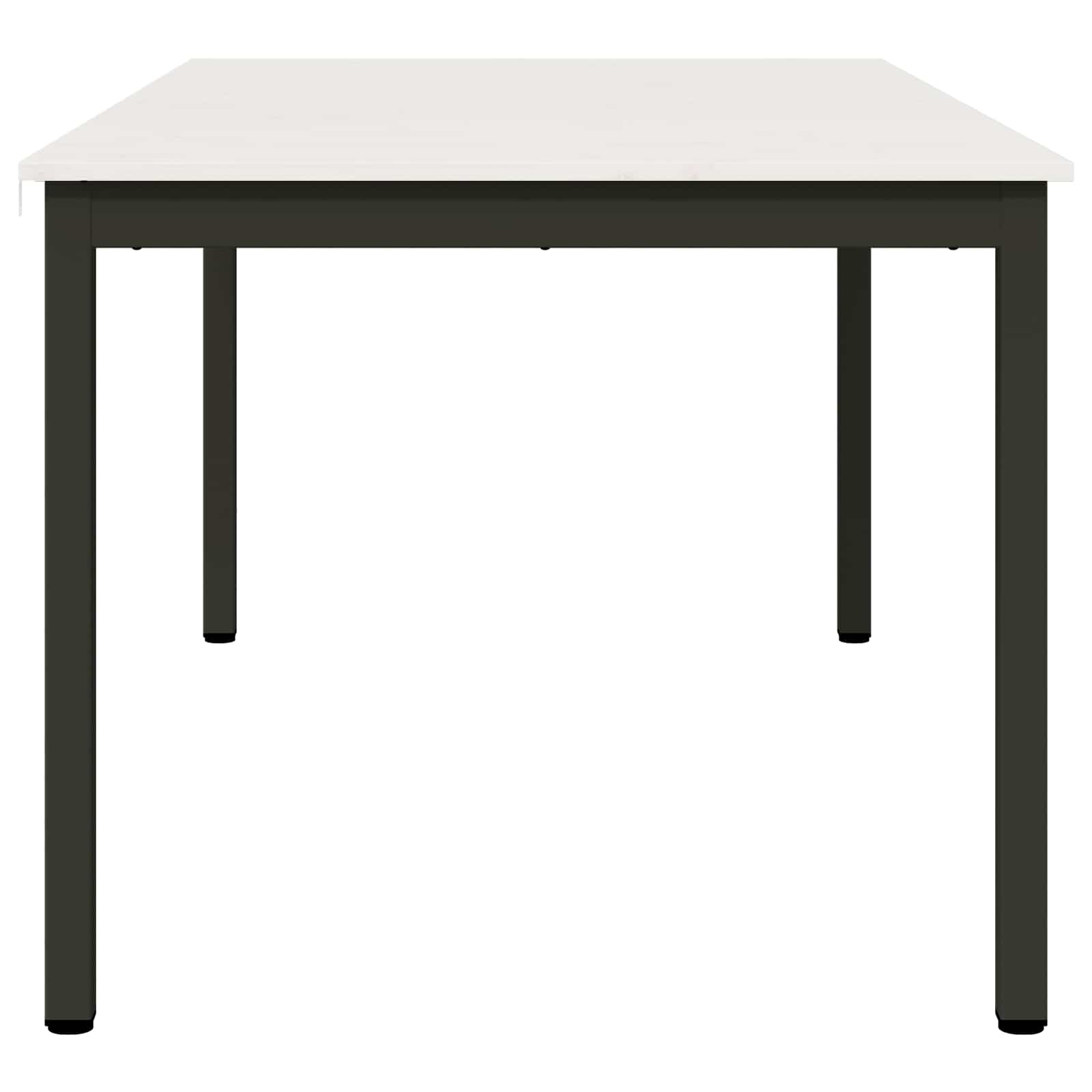 Esstisch Weiß 180 x 90 x 75 cm Massives Kiefernholz