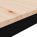 Bartisch Natur 110 x 110 x 105 cm Massives Kiefernholz