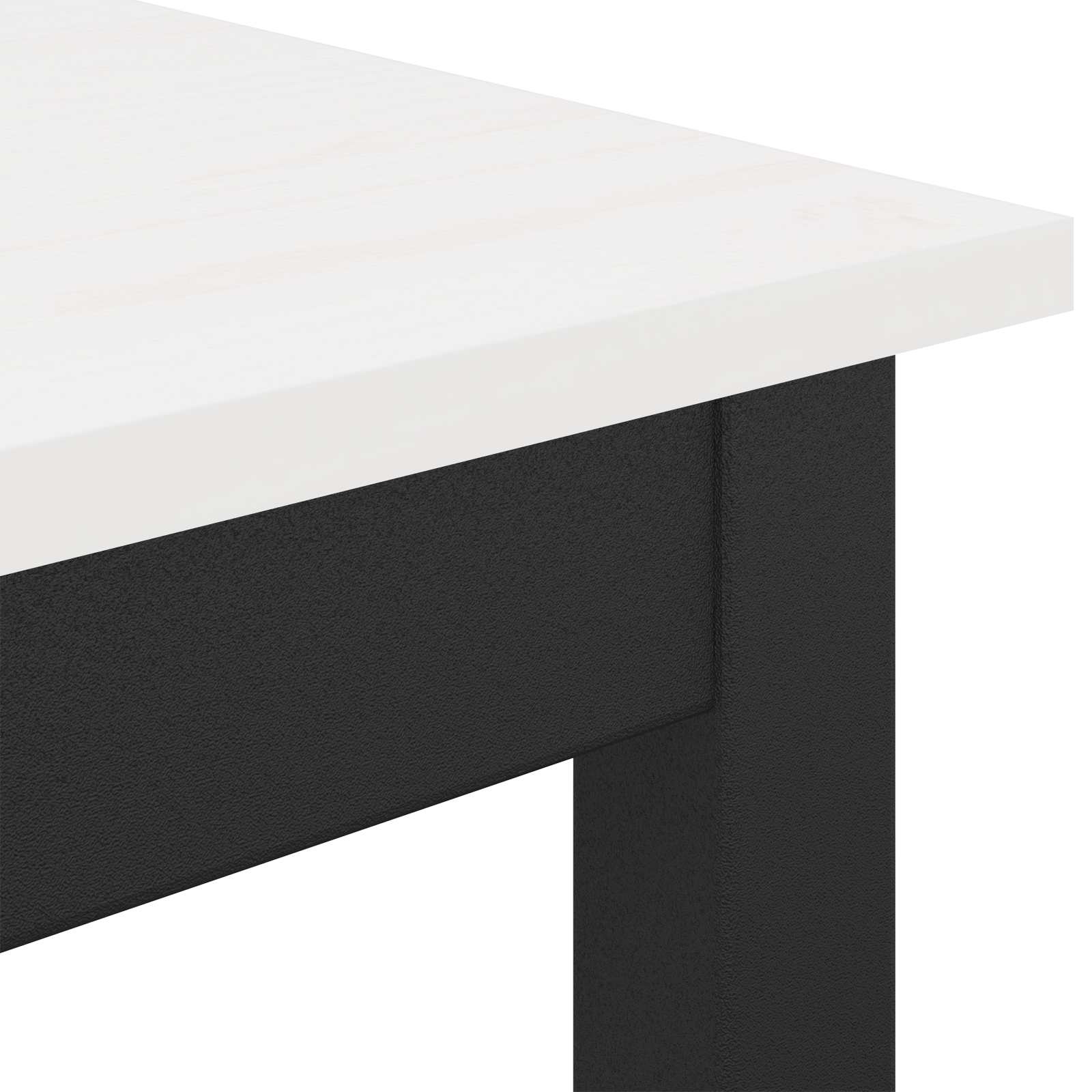 Bartisch Weiß 140 x 80 x 105 cm Massives Kiefernholz