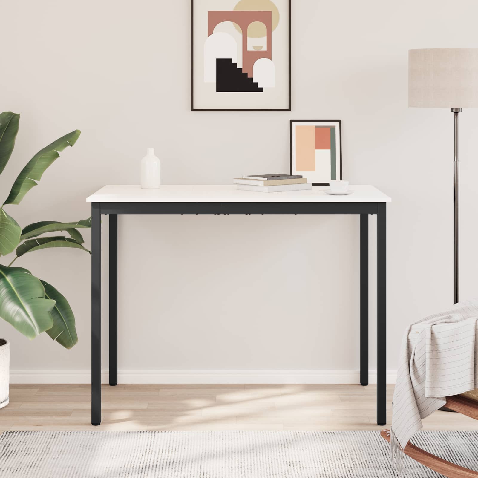 Bartisch Weiß 140 x 80 x 105 cm Massives Kiefernholz