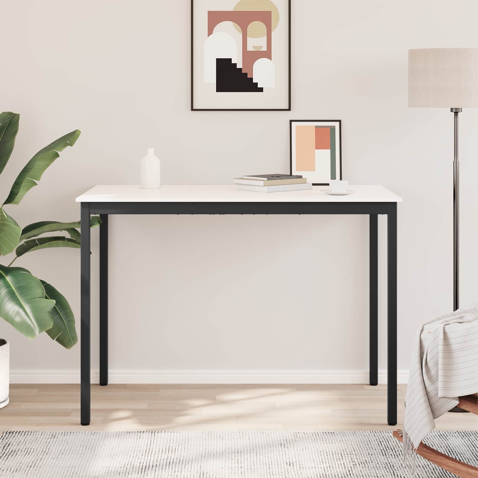 Bartisch Weiß 150 x 80 x 105 cm Massives Kiefernholz