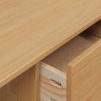 Schreibtisch mit Schubladen HILL Honigbraun 100 x 45 x 74 cm