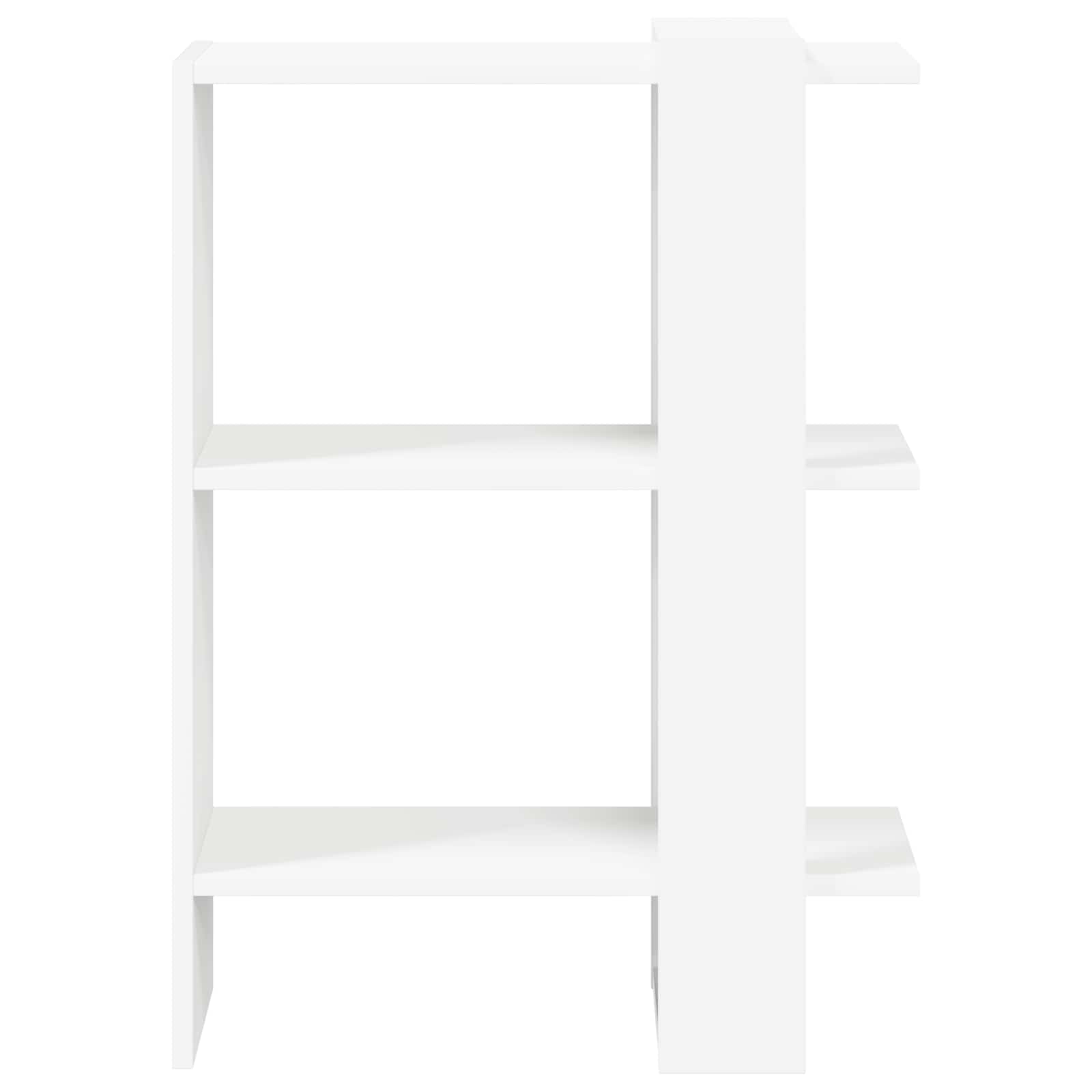 Bücherregal Weiß 52 x 25 x 71,5 cm Holzwerkstoff
