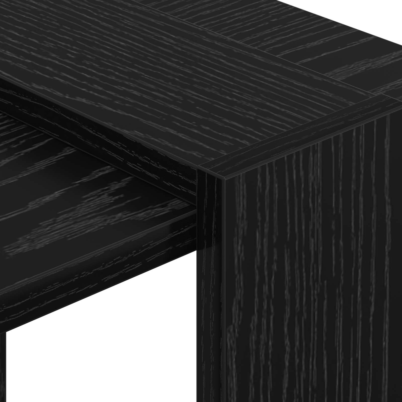 Bücherregal Schwarz Eichen-Optik 52 x 25 x 71,5 cm