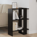 Bücherregal Schwarz Eichen-Optik 52 x 25 x 71,5 cm