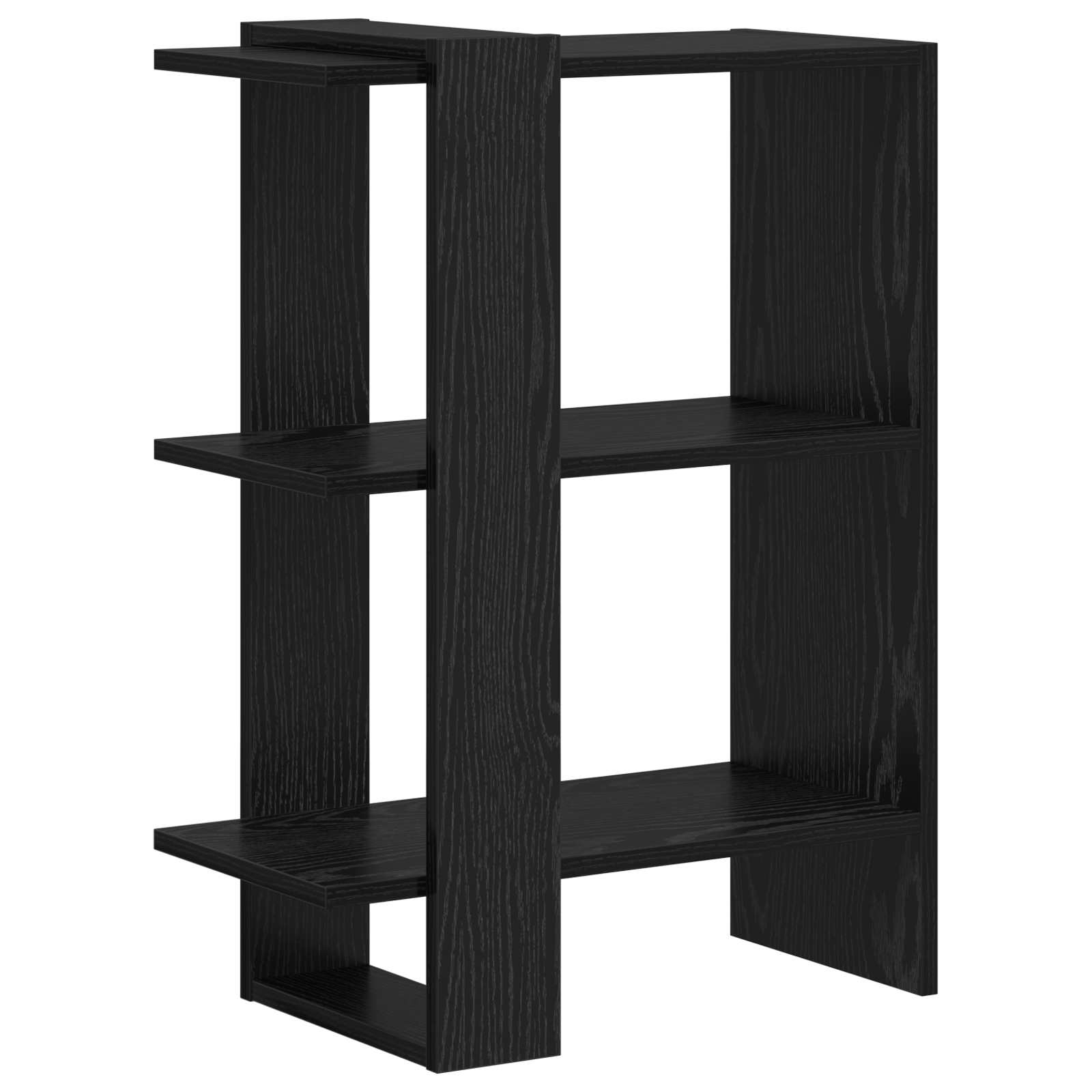 Bücherregal Schwarz Eichen-Optik 52 x 25 x 71,5 cm