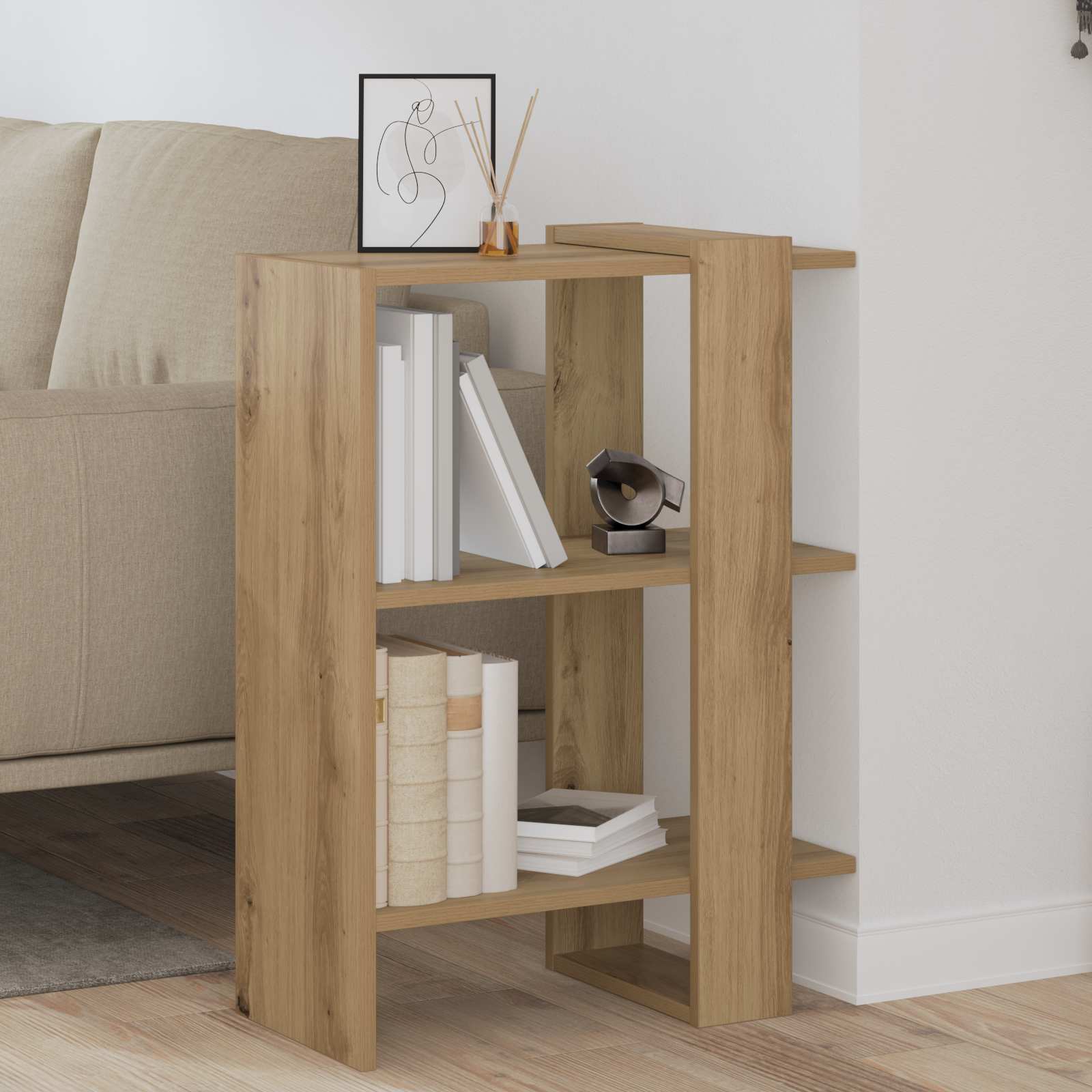 Bücherregal Artisan-Eiche 52 x 25 x 71,5 cm Holzwerkstoff